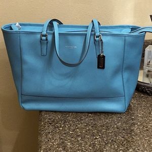 Coach leather tote bag